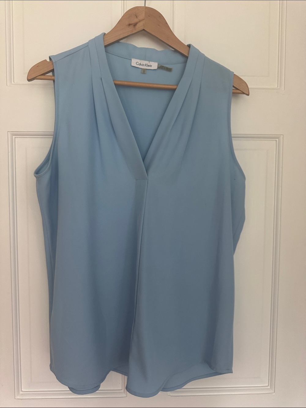 Calvin Klein Pale Blue V-Neck Sleeveless Camisole